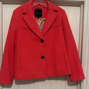 Talbots Vibrant pink wool coat. Size: 4